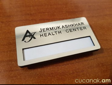 Plastic name magnetic badge